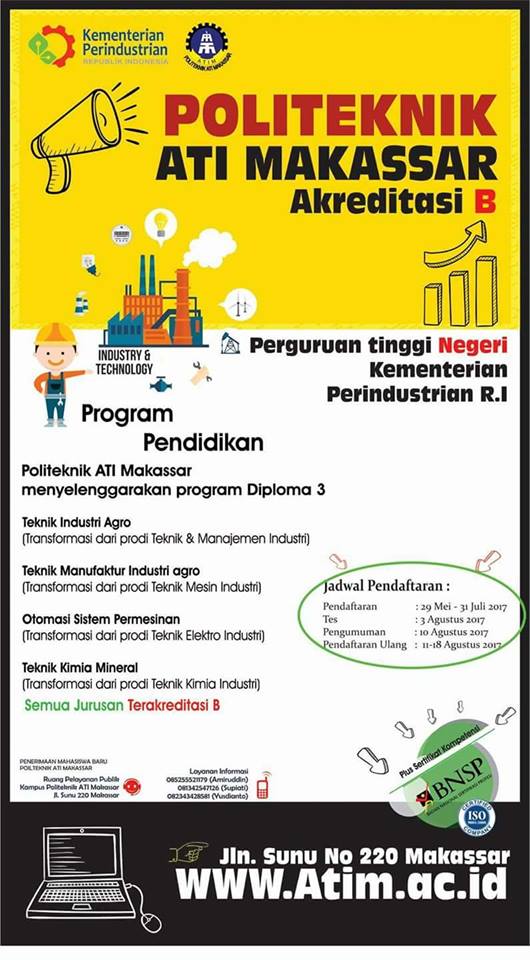 Penerimaan Calon Mahasiswa Baru Gelombang Ke-2 Tahun Ajaran 2017/2018