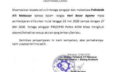 Pengumuman Libur Hari Besar Agama