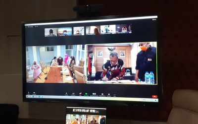 Melalui Virtual, Wali Kota Palu Hidayat Teken MoU dengan Politeknik ATI Makassar