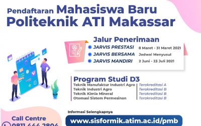 Penerimaan Mahasiswa Baru Jalur Jarvis Prestasi TA 2021/22