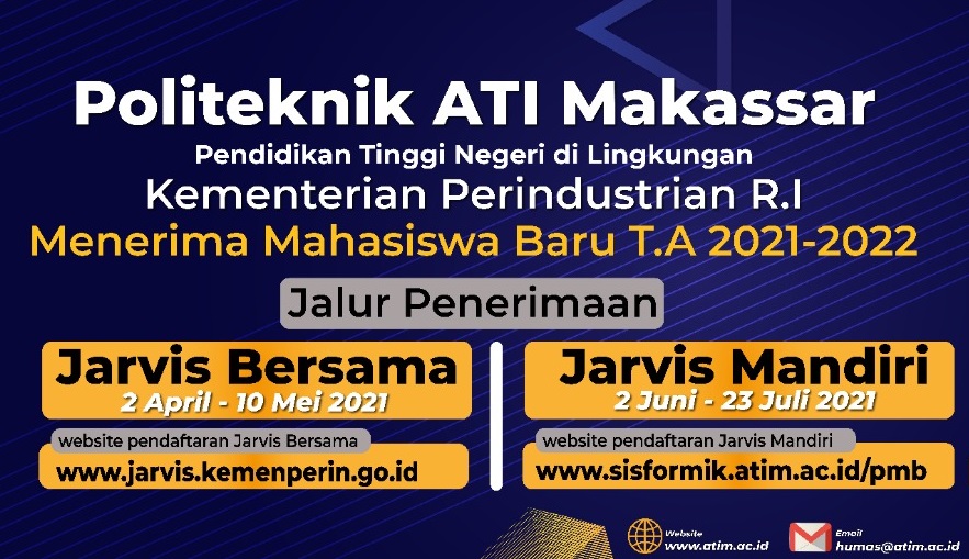 Politeknik ATI Makassar Buka Pendaftaran Maba Jalur JARVIS Bersama