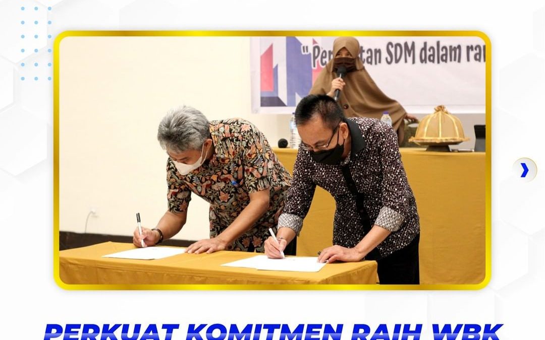 Penandatanganan Piagam Zona Integritas Seluruh Pegawai Politeknik ATI Makassar