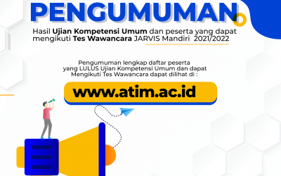 Pengumuman Hasil Ujian Kompetensi Umum dan peserta yang dapat mengikuti Tes Wawancara JARVIS Mandiri 2021/2022