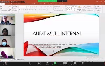 Tingkatkan Budaya Mutu, SPMI Politeknik ATIM Lakukan Audit Mutu Internal