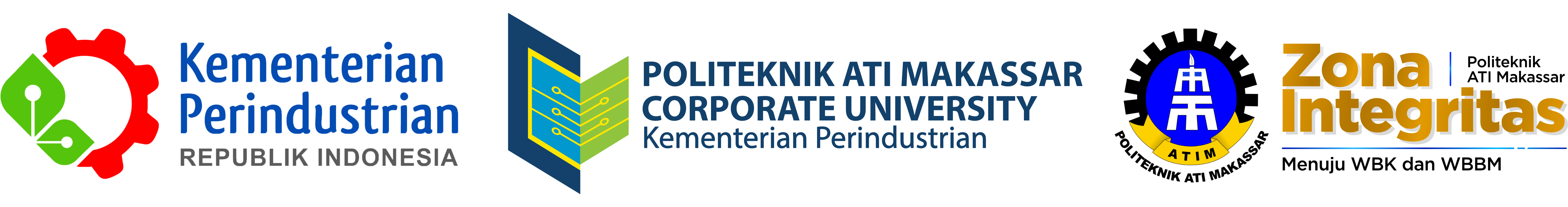 Logo Kemenperin, BPSDMI CorpU,ATIM
