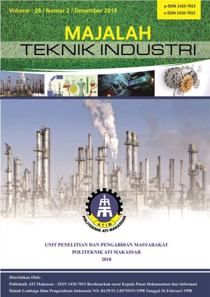 CALL FOR PAPER Majalah Teknik Industri Vol. 31, No. 1, Juni 2023