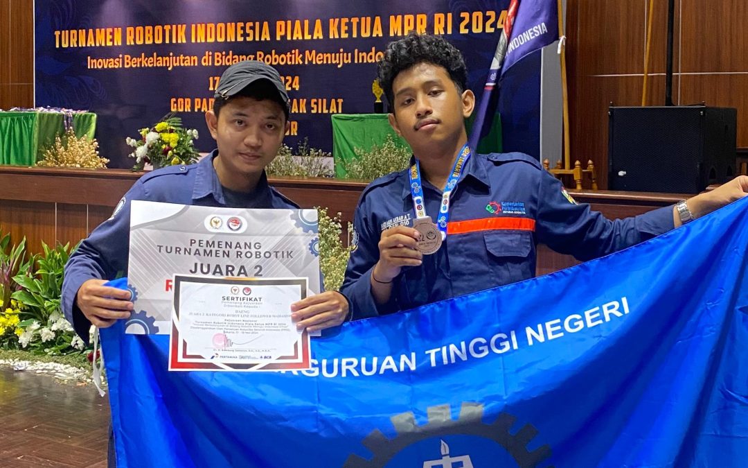 Tim Robot Poltek ATIM Boyong 2 Juara di Turnamen Robotik Piala MPR RI 2024