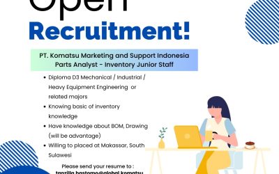 Lowongan Kerja PT Komatsu Marketing and Support Indonesia