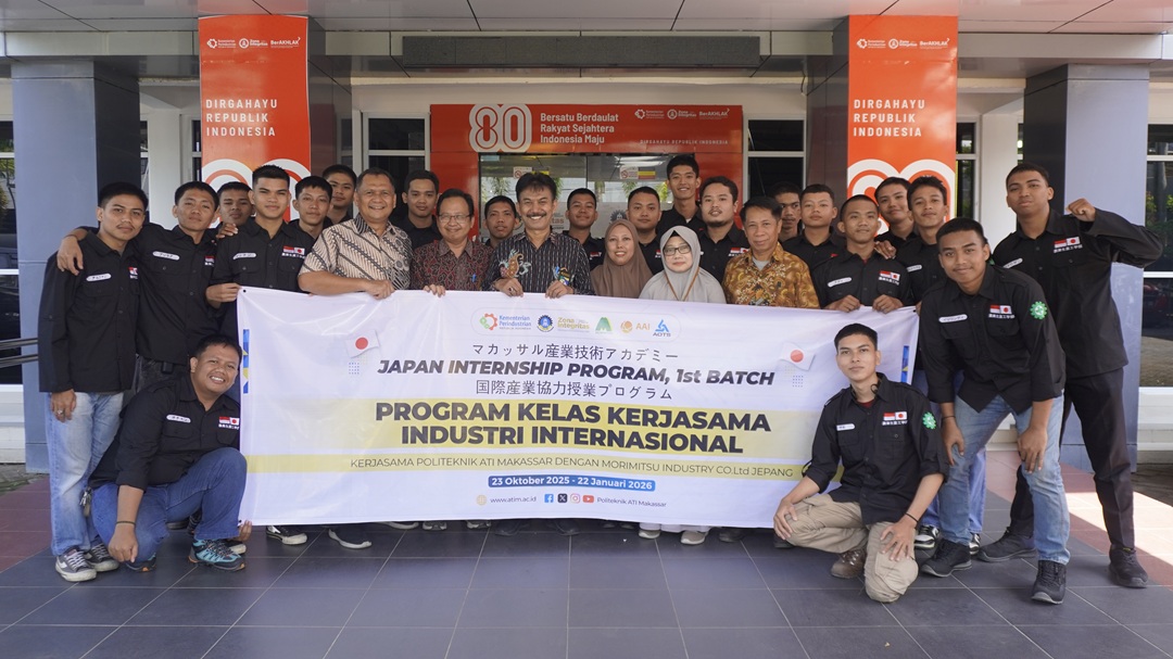 20 Mahasiswa Politeknik ATI Makassar Magang Industri ke Jepang