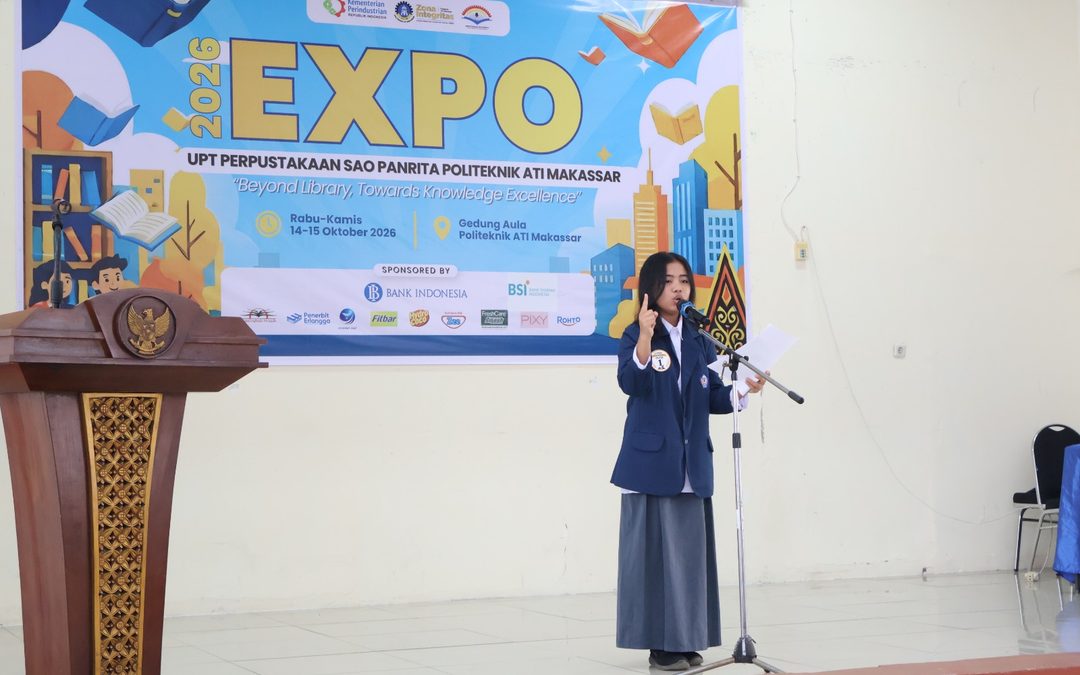 Perpustakaan Sao Panrita Politeknik ATI Makassar Gelar Expo 2026